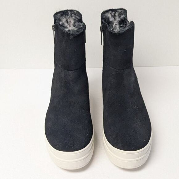 J/Slides Tristan Waterproof Ankle Boots, Black Suede, Women's 6.5 M - Picture 3 of 7